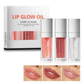 Plumping Lip Oil Lip Glow Oil Tinted Lip Balm Lip Care Long Lasting Nourishing Transparent Toot Lip Oil Repairing Lip Lines and Prevents Dry Cracked Lip Plumper (Lip Gloss- B Set)